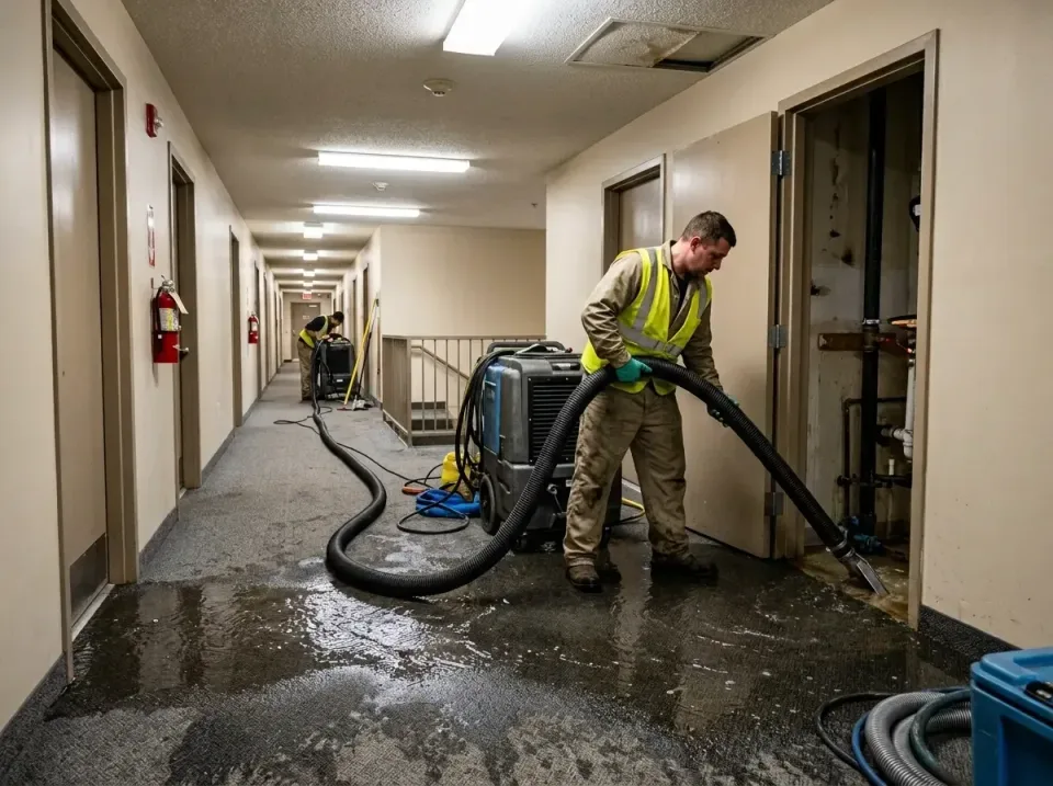 multi-unit-apartment-hallway-f-005 — frequently asked questions, Emergency Burst Pipe Water Extraction & Removal in Hurstbou…